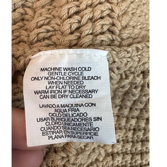 Jones New York beige one button 3/4 sleeves cardigan size Large - Picture 4 of 9